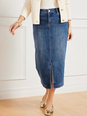 Talbots Denim Midi Skirt SIZE 12
